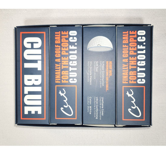 cut blue golf ball 12pk - Picture 3 of 5